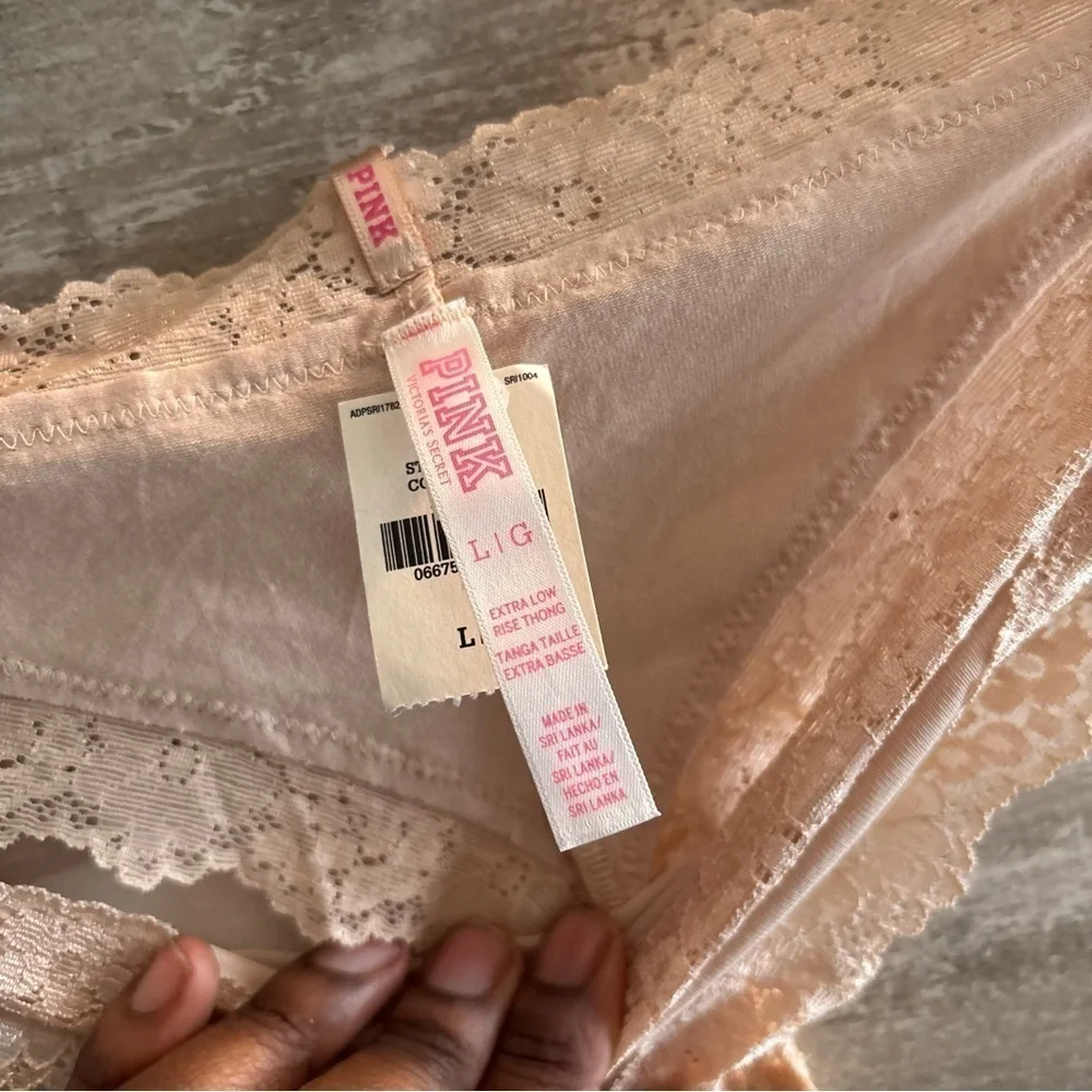 NWT Pink Victoria’s Secret Extra Low Rise Thong
